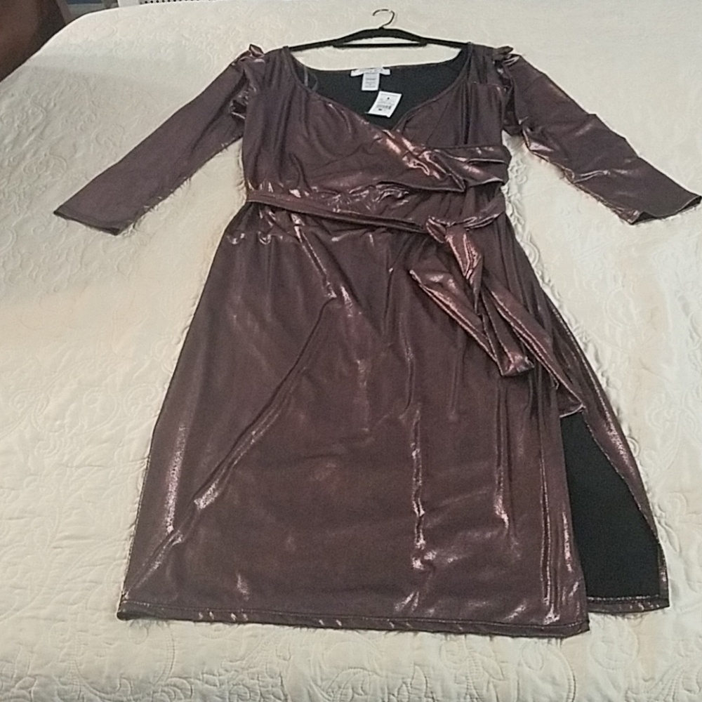 Faux wrap dress